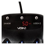 Разветвитель прикуривателя Voin SC-3003 3 выхода плюс 2USB 2400 mA 12/24V