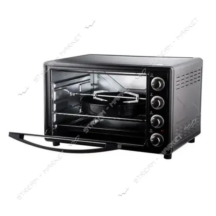 Электродуховка Liberton LEO-650 65л конвекция вертел подсветка Black