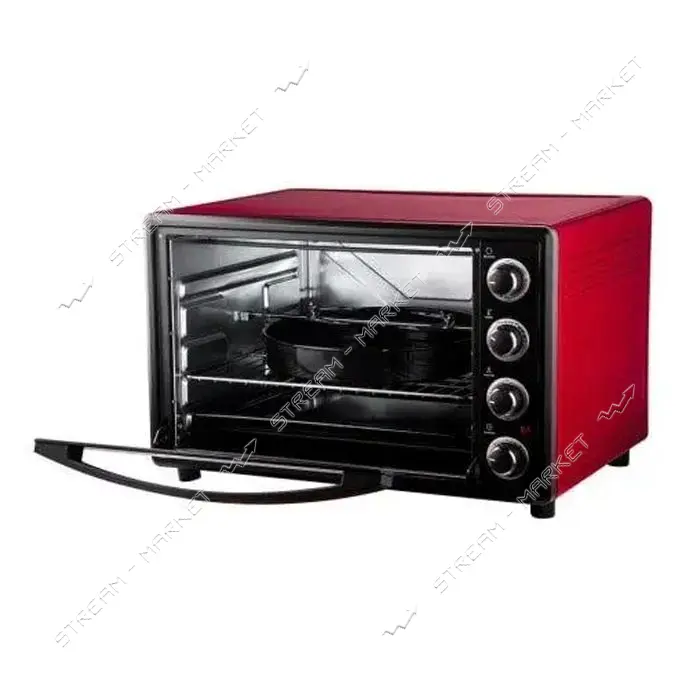Электродуховка Liberton LEO-650 65л конвекция вертел подсветка Red