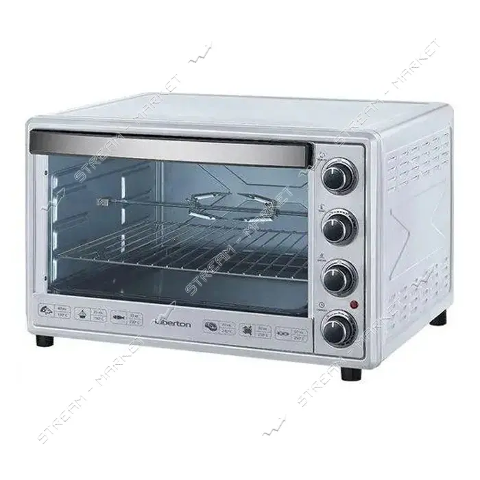 Электродуховка Liberton LEO-650 65л конвекция вертел подсветка White