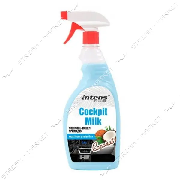 Полироль-молочко для пластика торпеды Winso Cockpit milk 500мл Coconut