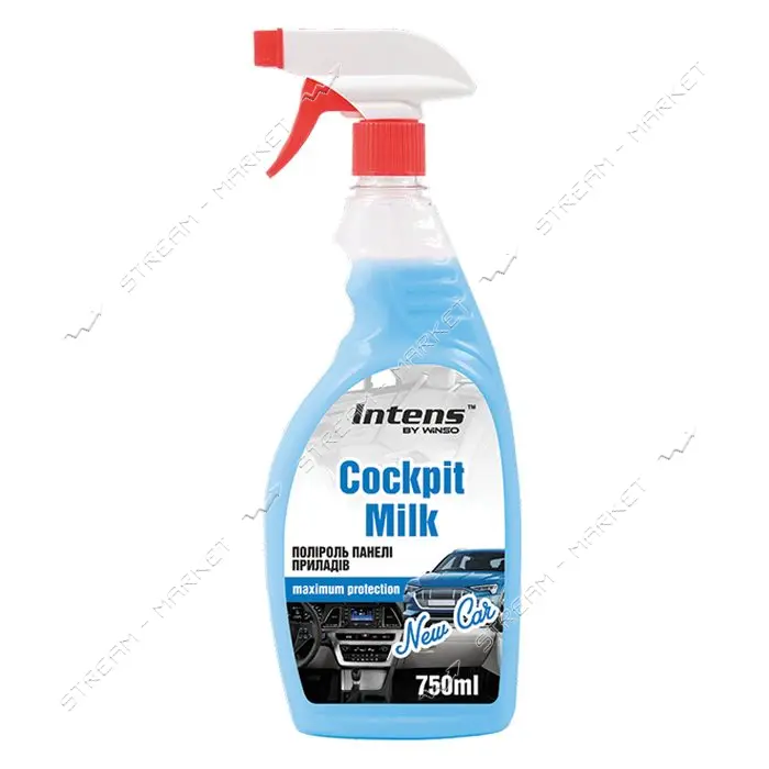 Полироль-молочко для пластика торпеды Winso Cockpit milk 750мл New Car