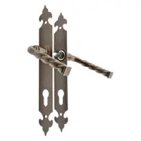 Ручка на планке для ворот и дверей Imperial ЕХ 101 под ковку коричневая                             