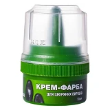 Крем-краска для обуви Blyskavka стакан с аппликатором 50мл темно-коричневая                         