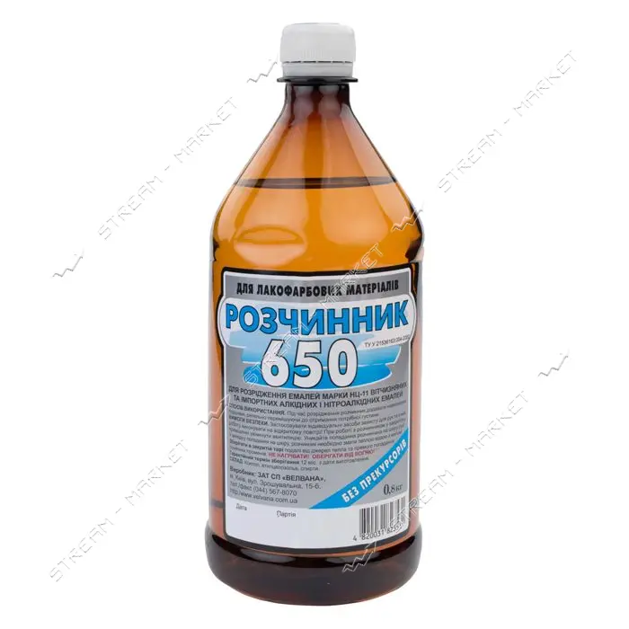 Растворитель Velvana 650 0.7л 0.63кг
