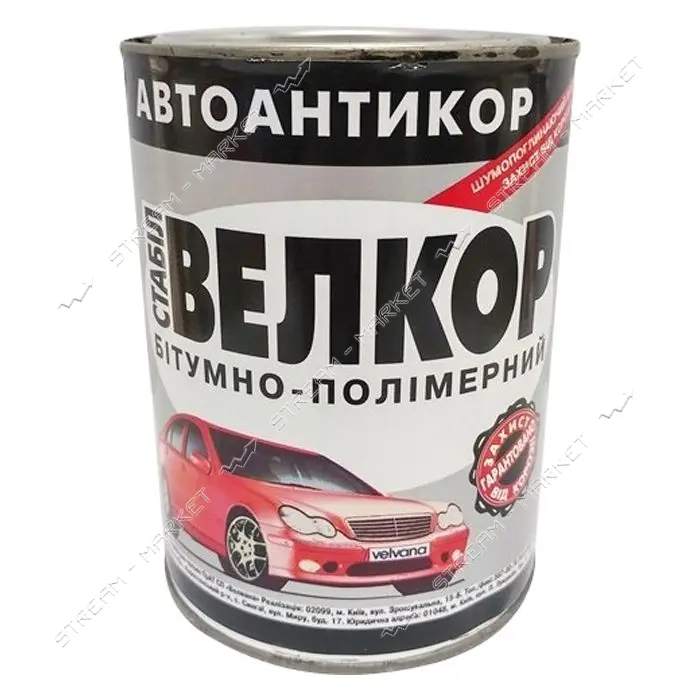 Полимерно-битумный автоантикор Velvana Велкор Стабил 4кг