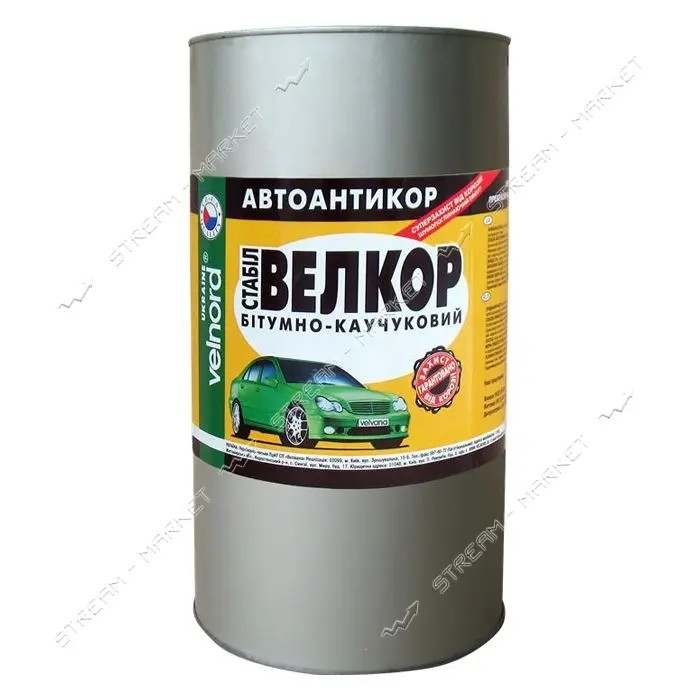 Битумно-каучуковый автоантикор Velvana Велкор Стабил 4кг                                            