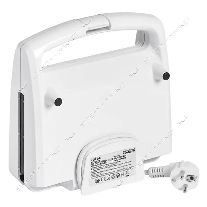Бутербродница Rotex RSM225-W 800Вт антипригарное покрытие 5в1