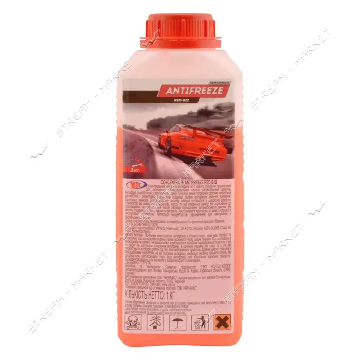 Антифриз УНК RedCool G12 концентрат 1кг красный                                                     