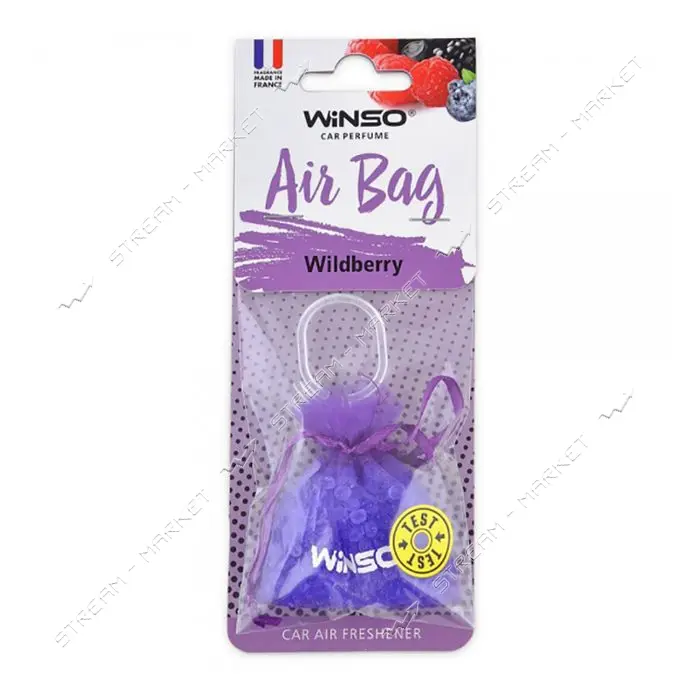 Ароматизатор Winso Air Bag с ароматизированными гранулами Wildberry 20мл