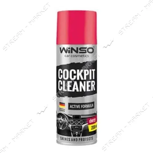 Полироль для пластика торпеды Winso Cockpit Cleaner 200мл вишня
