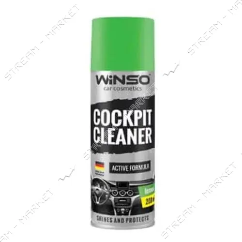 Полироль для пластика торпеды Winso Cockpit Cleaner 200мл лимон