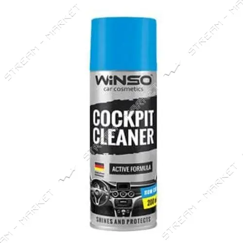 Полироль для пластика торпеды Winso Cockpit Cleaner 200мл новая машина