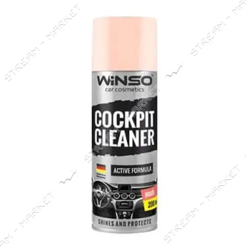 Полироль для пластика торпеды Winso Cockpit Cleaner 200мл персик                                    