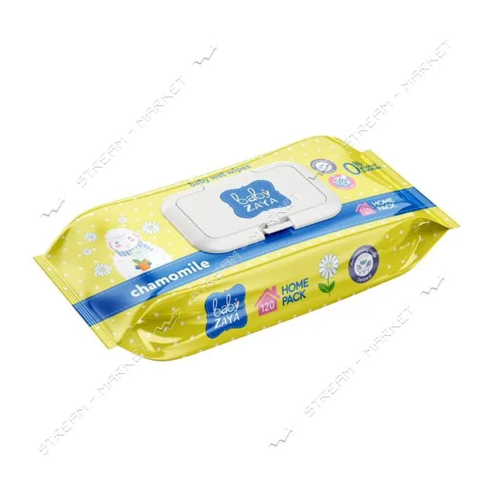 Влажные салфетки Baby Zaya детские Ромашка 120шт