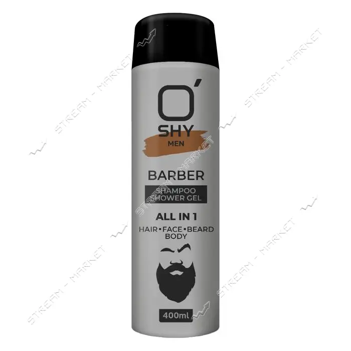 Шампунь-гель для душа Oshy MEN All in 1 BARBER 400мл