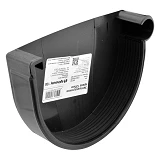 Заглушка желоба Rainway Графит 130 правая                                                           
