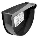 Заглушка воронки Rainway Графит 130 правая