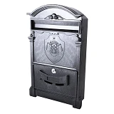 Почтовый ящик с почтовым гербом Англии 18 века PO-0003 черный
