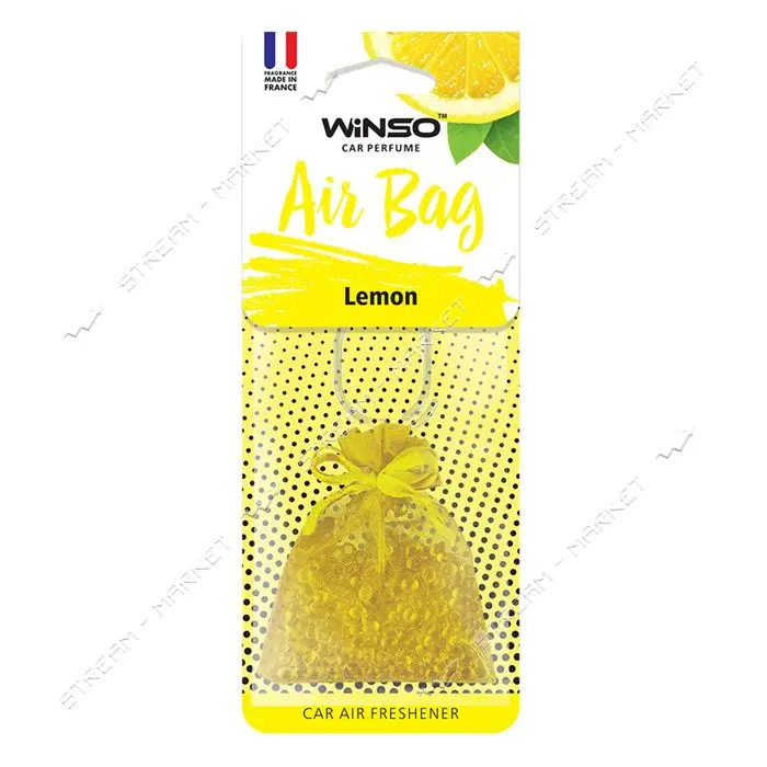 Ароматизатор Winso Air Bag с ароматизированными гранулами Lemon 20мл                                