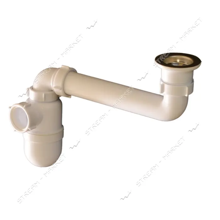 Сифон Extra Plast МУ-40 1-1/2"x40 с резьбовым выпуском смещенный                                    