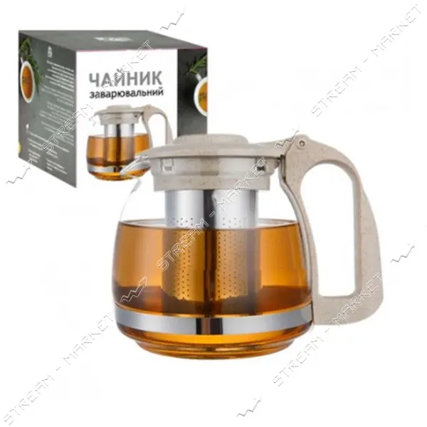 Заварник S&T 9160 700мл стекло/пластик                                                              