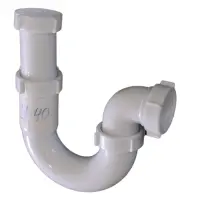 Сифон Extra Plast У-40 1-1/2"x40 без резьбового выпуска прямоточный