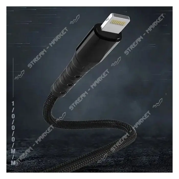 Кабель Aspor A192 Lightning 1м черный