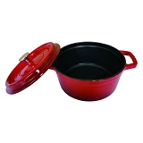 Кастрюля Ringel RG-2300-24 3.8л чугун с литыми ручками плюс крышка                                  