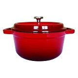 Кастрюля Ringel RG-2300-26 4.8л чугун с литыми ручками плюс крышка