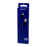 Кабель Tornado Micro USB C1L 2.1A 1.2м черный