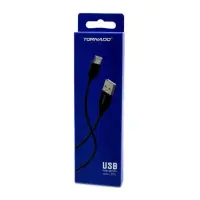 Кабель Tornado Micro USB C1L 2.1A 1.2м черный                                                       