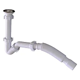 Сифон для биде с гофротрубкой Extra Plast Биде 32-40 32x40