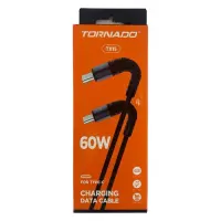 Кабель Tornado Type-C  TX15 Nylon Type-C to Type-C 60W 1м белый                                     