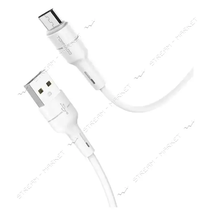 Кабель Tornado Micro USB TX2 2.4A 1м белый                                                          