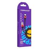 Кабель Tornado Type-C TX7 Nylon 3A 1м черно-красный                                                 