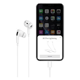 Наушники проводные Hoco M1 Pro for Lightning белые                                                  