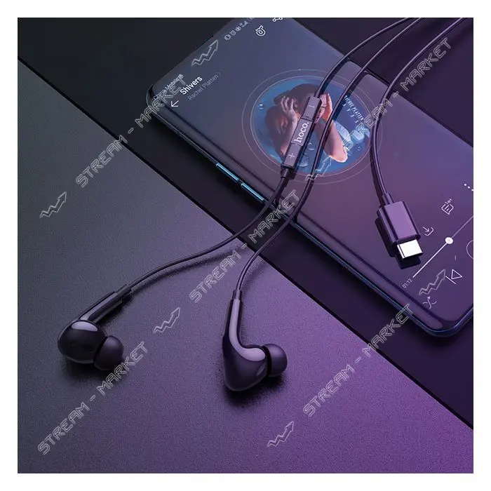 Наушники проводные Hoco M1 Pro for Type-C черные                                                    