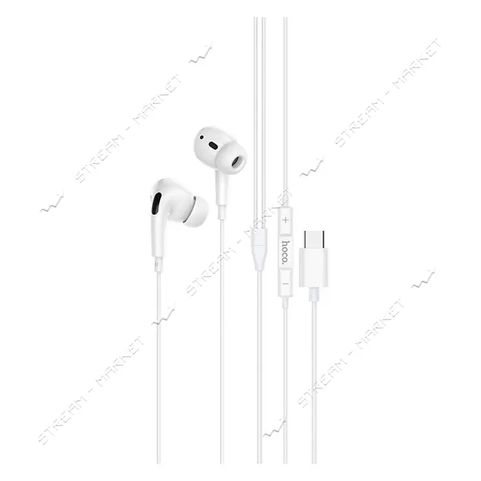 Наушники проводные Hoco M1 Pro for Type-C белые                                                     