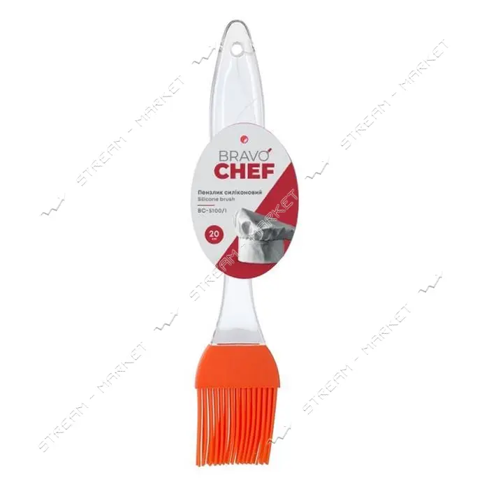 Кисточка Bravo Chef BC-5100/1 силикон 20см