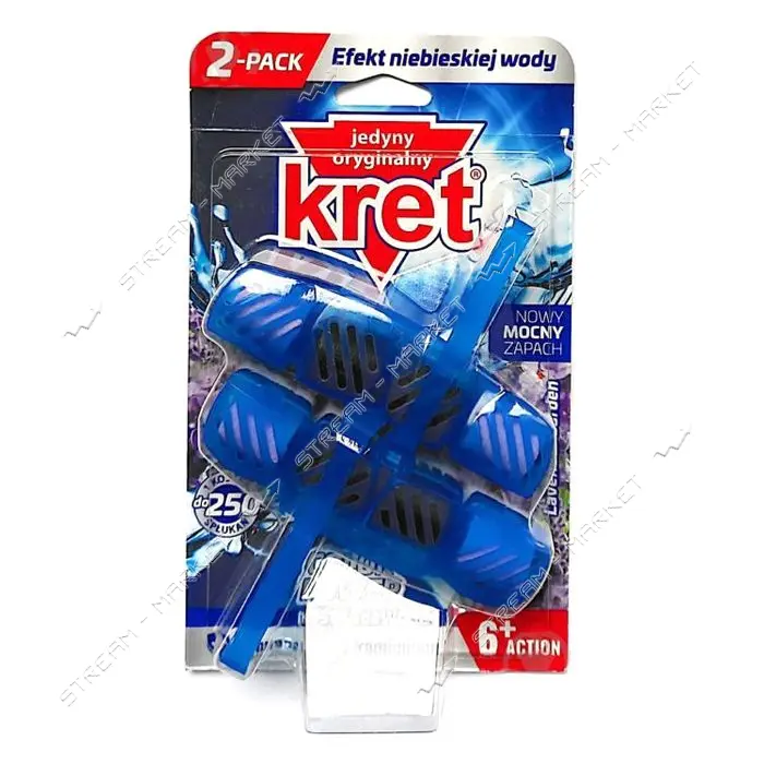 Туалетный блок для унитаза Kret Lavender Power 2х40г                                                