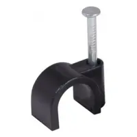 Клипса для круглого кабеля Takel 4мм 100шт черная                                                   