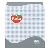 Салфетки сервировочные Ruta 24х24см 1 слой 100шт голубые