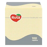 Салфетки сервировочные Ruta 24х24см 1слой 100шт желтые