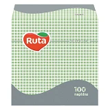 Салфетки сервировочные Ruta 24х24см 1 слой 100шт зеленые