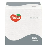 Салфетки сервировочные Ruta 33х33см 1 слой 100шт белые                                              