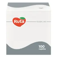 Салфетки сервировочные Ruta 33х33см 1 слой 100шт белые                                              