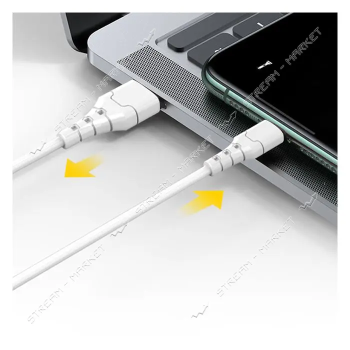 Кабель Aspor A101 Lightning 3А 1м белый                                                             