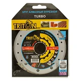 Круг алмазный Triton-tools сегментный турбо 115х1.2х7х22.22