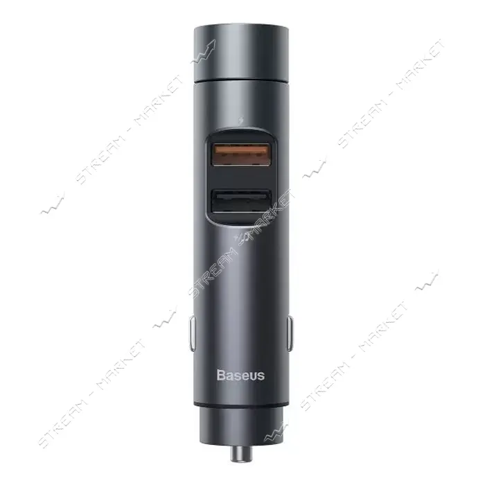 FM-трансмиттер Baseus Energy Column Car Wireless MP3 Charger PPS Quick Charger-English серый